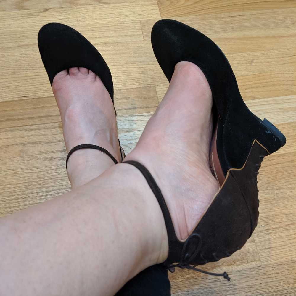 VINTAGE!!! Alaia suede heels/shoes! Size 8 so pretty